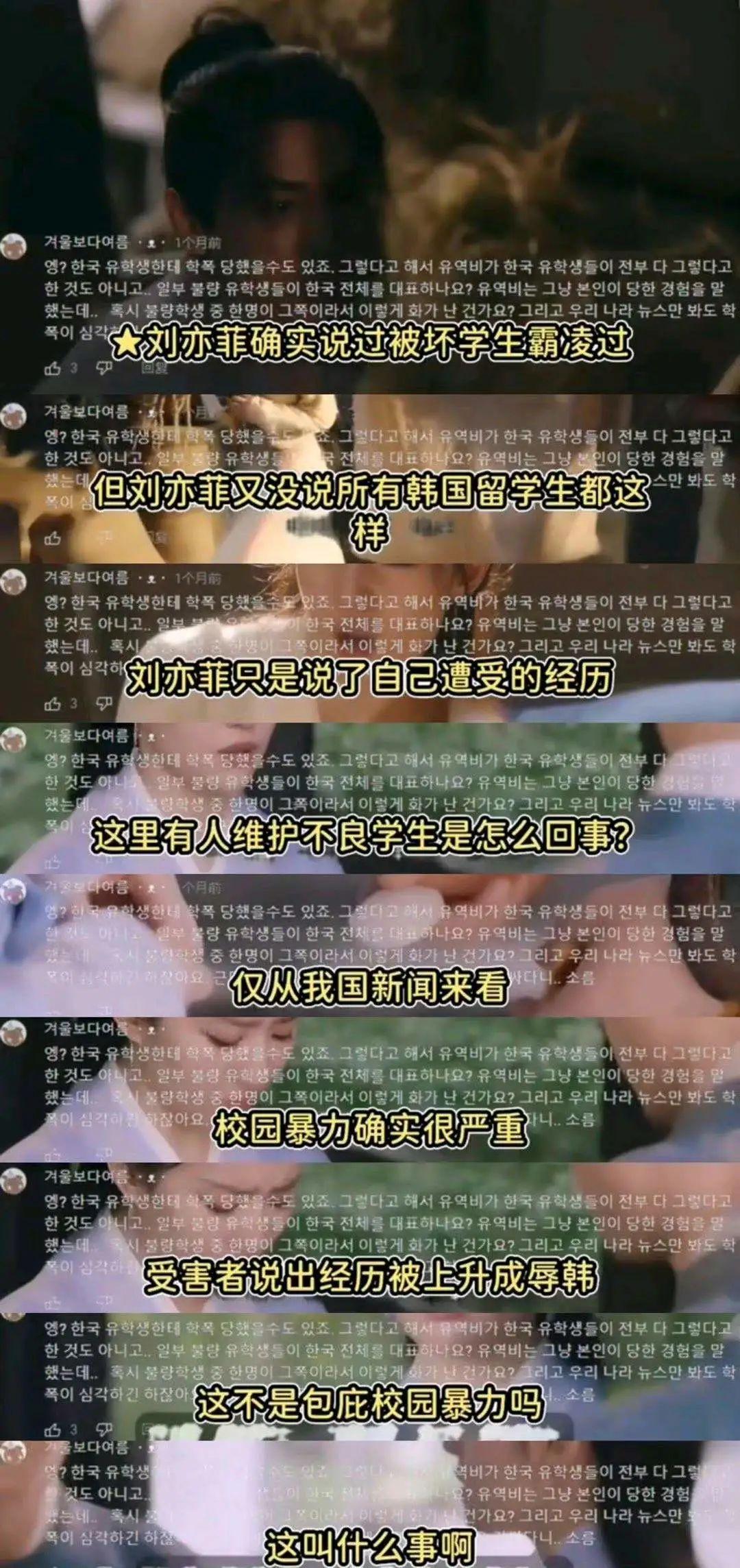 事件升级！刘亦菲曾被校园霸凌再惹争议，韩国网友态度两极分化-刘亦菲韩媒评论视频