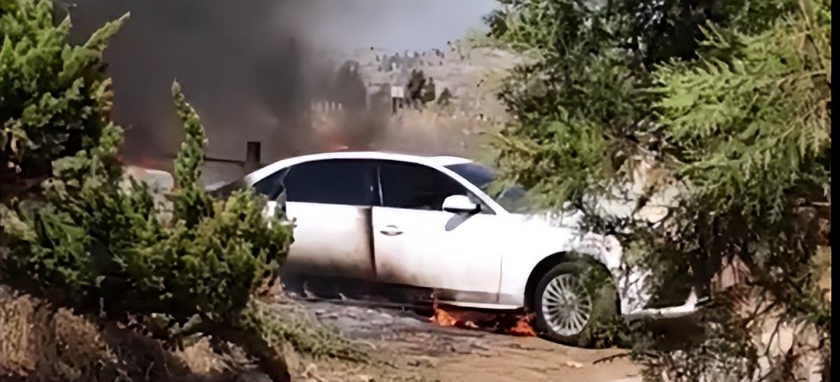 村民上坟不慎引发火灾，奥迪停墓地旁被烧成空壳（上坟引发山火）