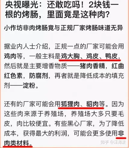 校门口2元一根的烤肠里究竟是啥？看完惊掉下巴（路边2元一根的烤肠,里面是什么肉）
