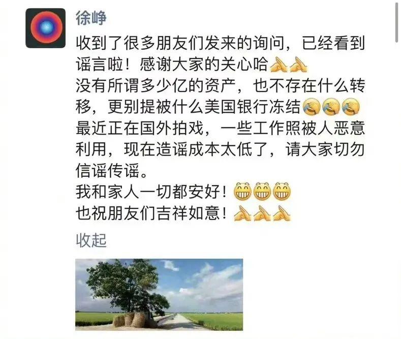 出国转移8亿财产？徐峥回应（徐峥和陶虹演的春光灿烂猪八戒）