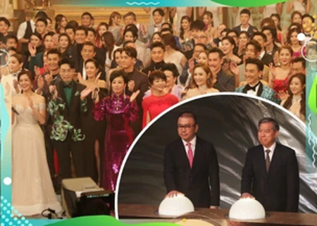 TVB台庆晚会，众花旦盛装出席，杨千嬅唱完就走太大牌-tvb台庆颁奖2020