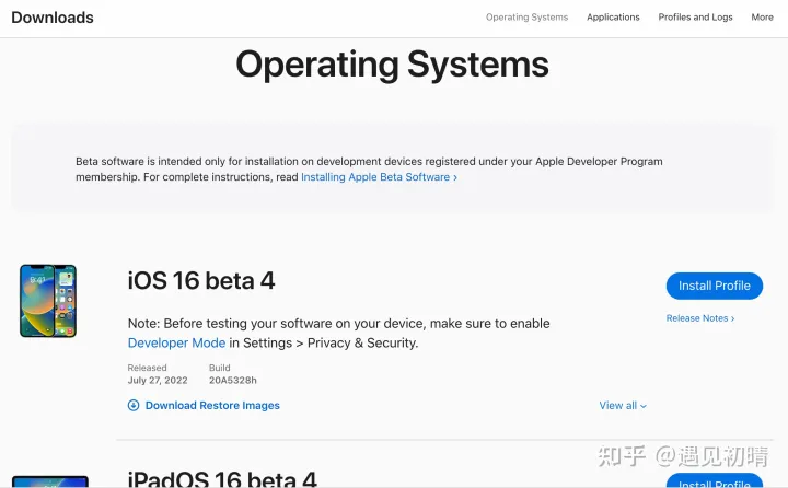 苹果iOS16系统新功能介绍，描述文件下载，测试版追更方法，我只推荐苹果官网和尝鲜派-ios 15.8描述文件下载