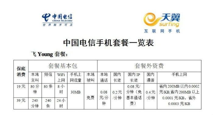 2021年中国电信宽带套餐价格表 电信最新资费流量套餐一览表-电信网络宽带套餐价格表2020