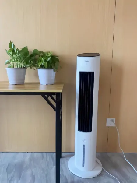 美的家用空调扇评测：手机遥控双控制，负离子净化，强劲加湿制冷-美的风扇可以用手机遥控吗怎么设置