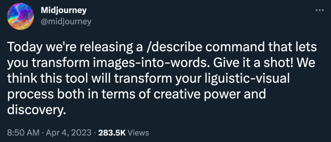 给张图就能反推Prompt AI绘画神器Midjourney能够“看图说话”了-ai反转图案