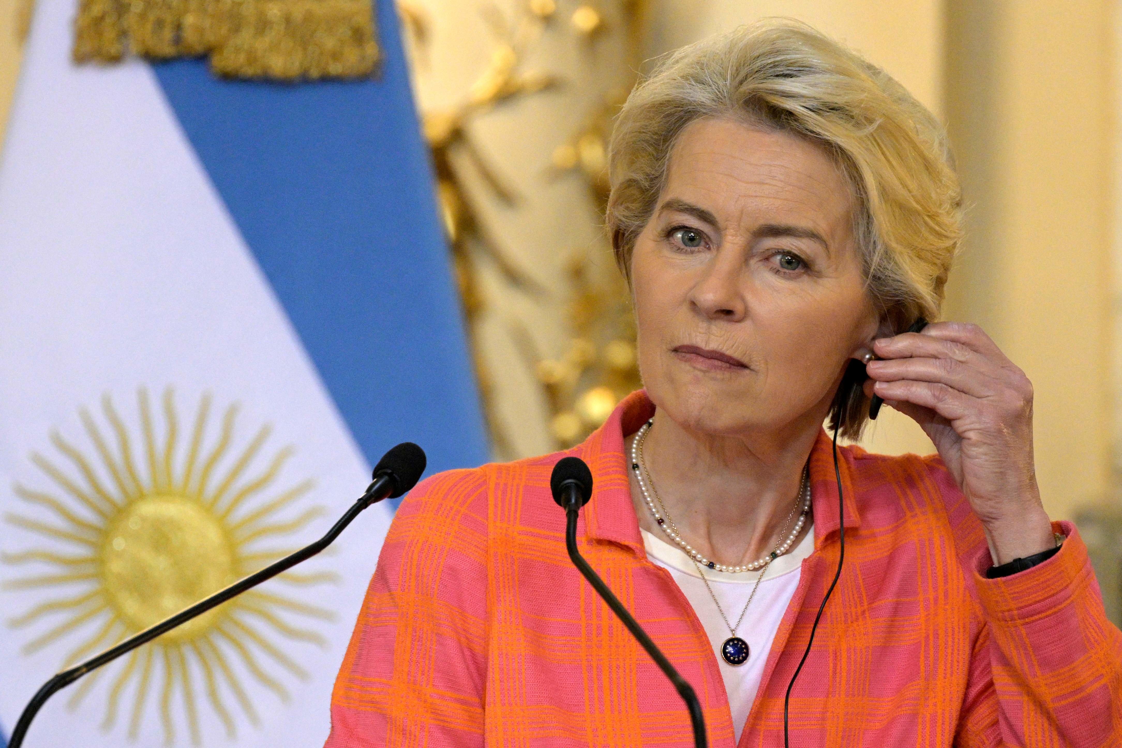 冯德莱恩：尽快缔结这一协议-冯德莱恩照片