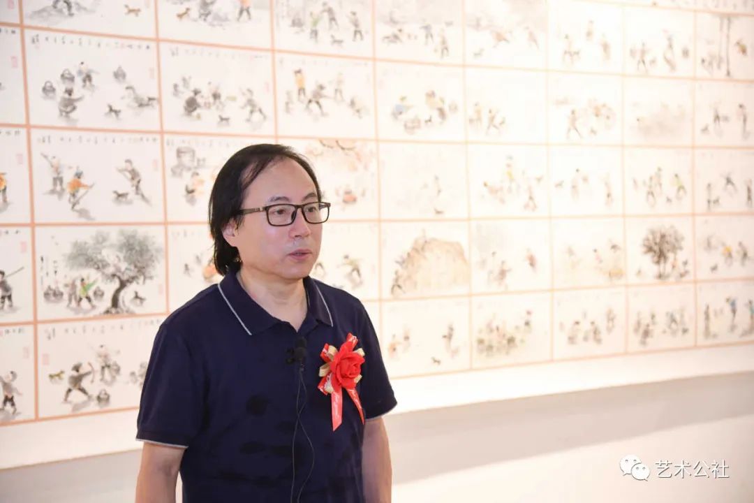 【文化之窗】李昆“百年民情”千图展在北京荣宝斋画院隆重开幕-李昆云书法