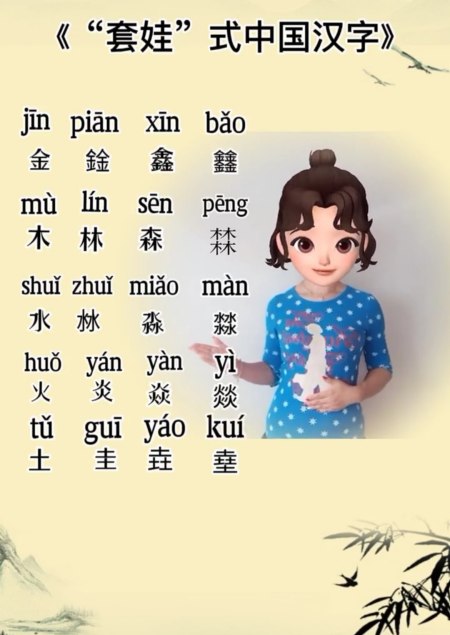 奇妙的金、木、水、火、土5个字的“套娃”式叠字-金木水火土的土怎么组词