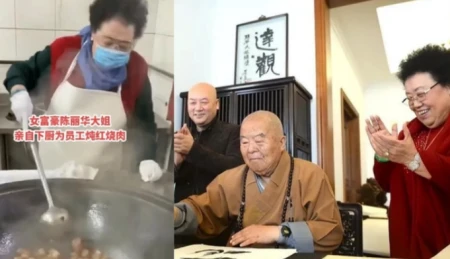 “唐僧”之妻陈丽华罕见露面，82岁高龄身材臃肿，鸽子蛋钻戒抢镜-唐僧老婆陈丽华老师简介