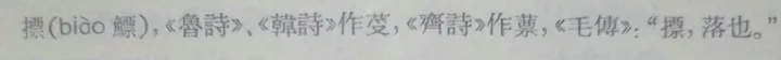 「摽有梅」里的「摽」究竟怎么读？含义又是什么呢?-亼㒵念什么