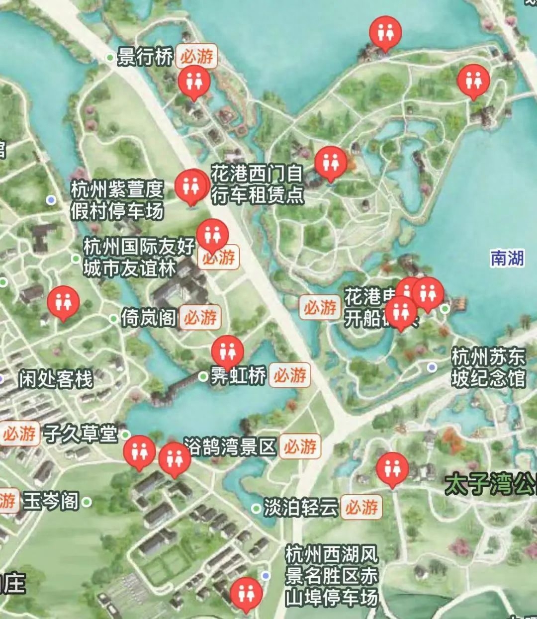 急急急！去西湖景区，这份攻略肯定用得上-去西湖的攻略路线图