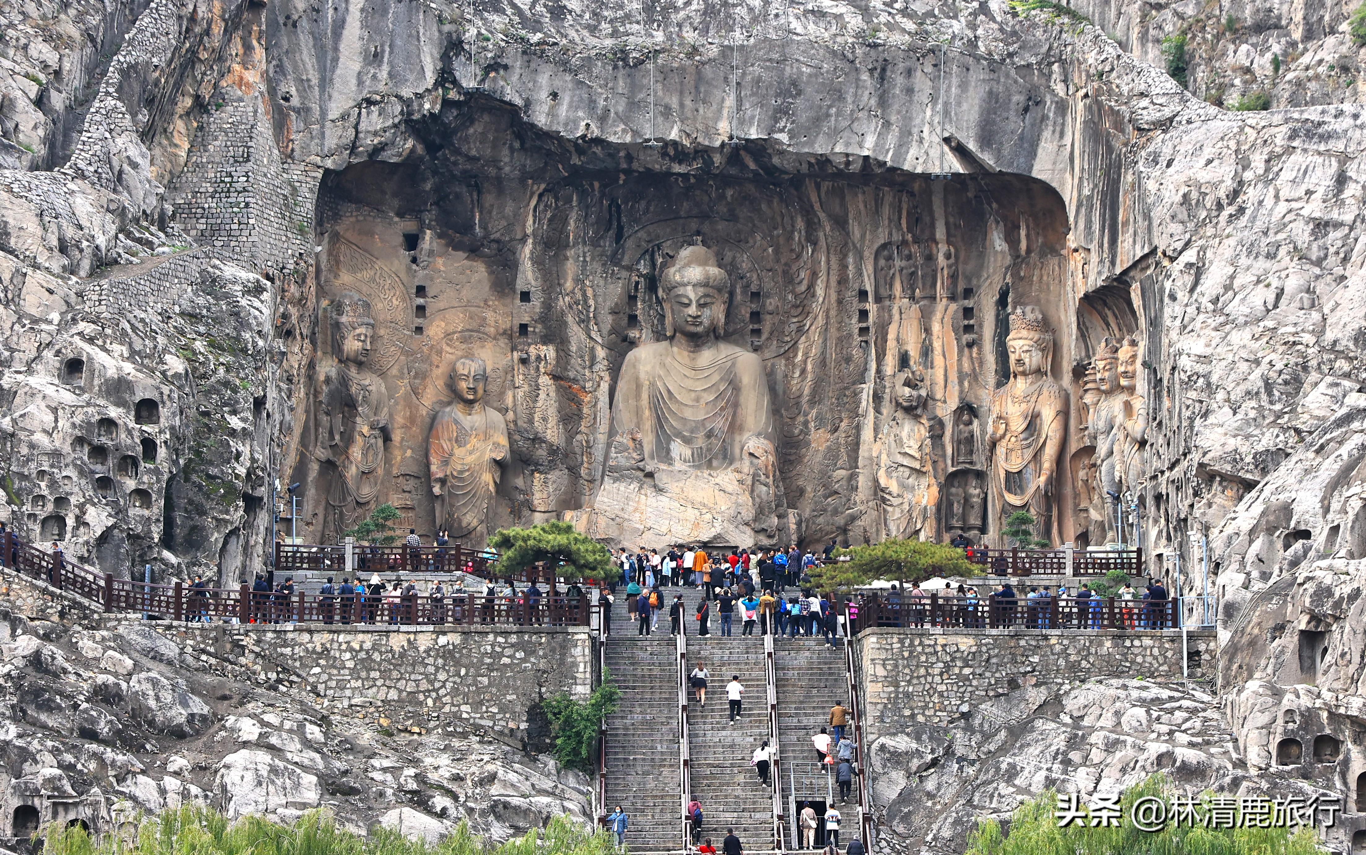 被吐槽没看点的龙门石窟，却是世界文化遗产，夜景一定要看-龙门石窟夜游