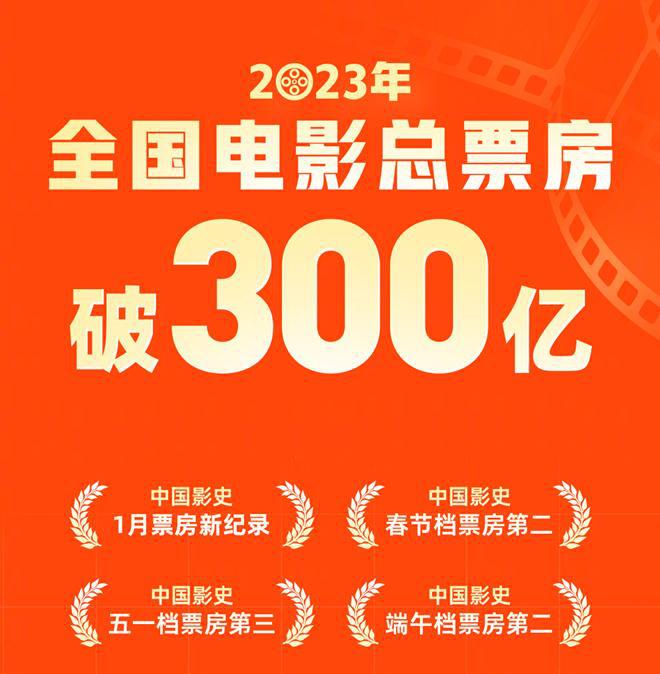 2023全国电影总票房破300亿 7月票房有望创新高-2021年电影的票房