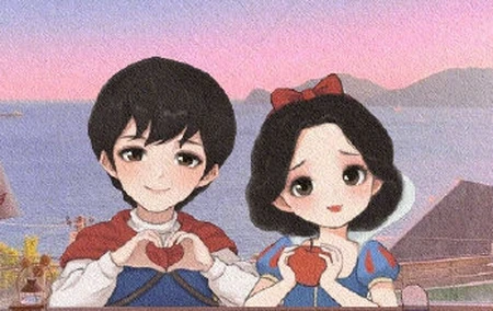 迪士尼公主情侣头像，公主们都有属于她的王子，艾莎却有些不对劲-迪士尼公主头像可爱q版