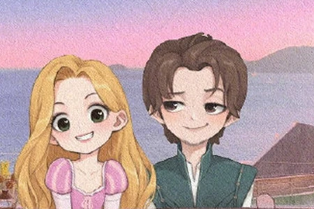 迪士尼公主情侣头像，公主们都有属于她的王子，艾莎却有些不对劲-迪士尼公主头像可爱q版