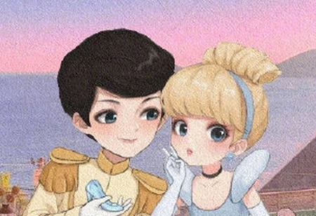 迪士尼公主情侣头像，公主们都有属于她的王子，艾莎却有些不对劲-迪士尼公主头像可爱q版