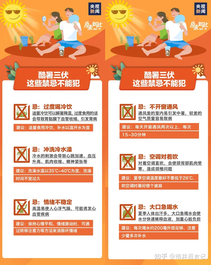 “加长版”三伏天到了，切记6个“禁忌”不能犯，健康不能闹着玩-三伏天不宜