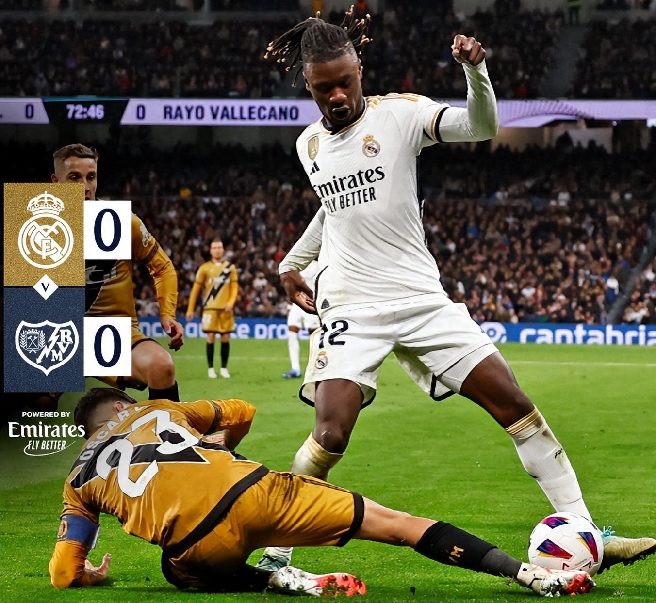 0-0！皇马遭鱼腩逼平，3大前锋哑火，头号罪魁浮现，坑惨安切洛蒂-皇马1-3马竞遭首败