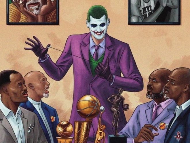 28岁FMVP约基奇：小人物逆袭的典范，曾经备受嘲笑和冷落-约基奇离场