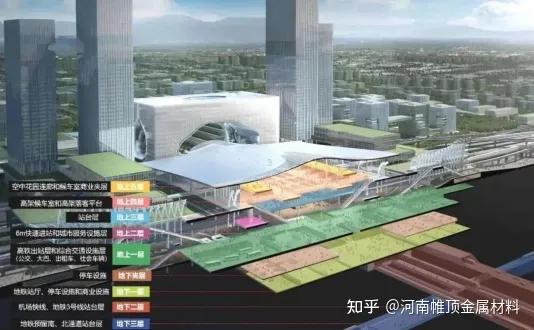 杭州西站——铝镁锰金属屋面形如云朵-杭州西站建设进度