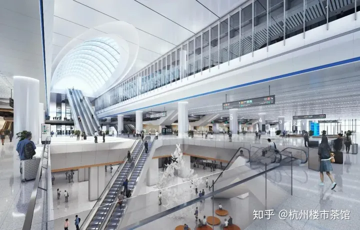 他来了！杭州西站内部效果图曝光，复工后最新进度一览！-杭州西站站房面积