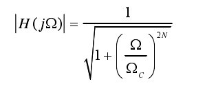 什么是巴特沃斯滤波器-巴特沃斯滤波器实例
