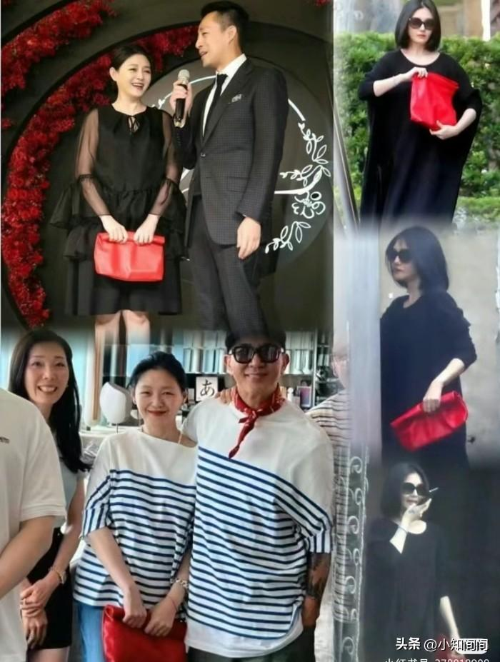 来了来了！大S出席具俊晔DJ秀庆功宴，俩人穿条纹情侣装秀恩爱。