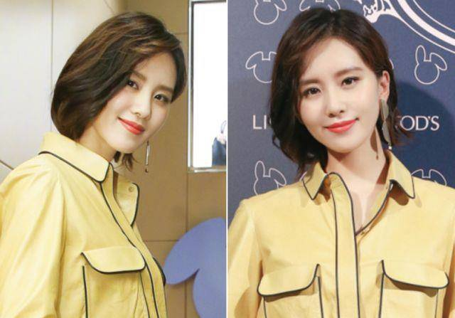 还是最喜欢刘诗诗的短发造型，特别是这款波波头，宋茜也爱得不行