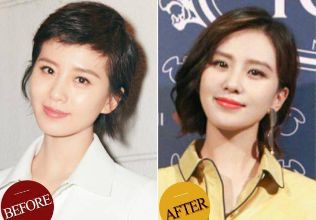 还是最喜欢刘诗诗的短发造型，特别是这款波波头，宋茜也爱得不行