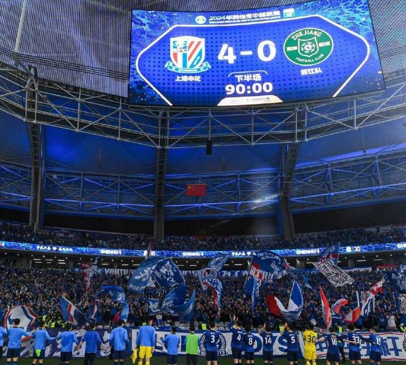 中超积分榜：沪上双雄够恐怖，国安夺城泰山止步，压着打迎首胜