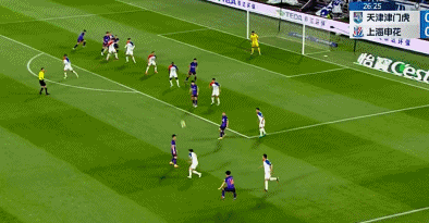 中超-谢鹏飞中柱 津门虎0-0主场仍不胜，申花结束连胜领跑优势缩水