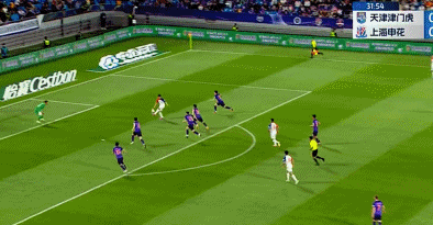 中超-谢鹏飞中柱 津门虎0-0主场仍不胜，申花结束连胜领跑优势缩水