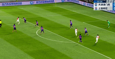 中超-谢鹏飞中柱 津门虎0-0主场仍不胜，申花结束连胜领跑优势缩水