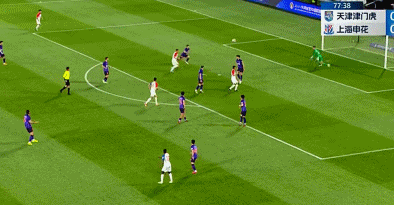 中超-谢鹏飞中柱 津门虎0-0主场仍不胜，申花结束连胜领跑优势缩水