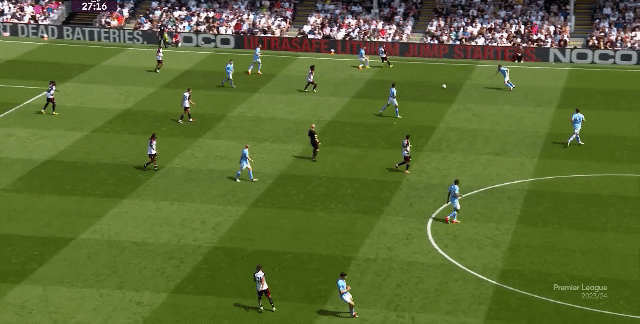 曼城4-0富勒姆，领先阿森纳两分+下场战热刺，争冠形势非常微妙