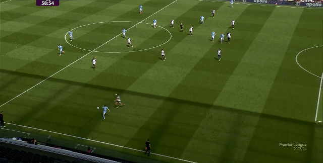 曼城4-0富勒姆，领先阿森纳两分+下场战热刺，争冠形势非常微妙