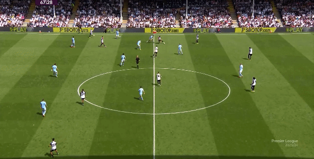 曼城4-0富勒姆，领先阿森纳两分+下场战热刺，争冠形势非常微妙