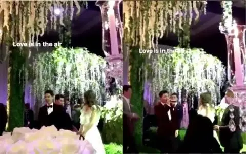 太阳婚礼竟比双宋CP还盛大!鲜花环绕，温馨甜蜜