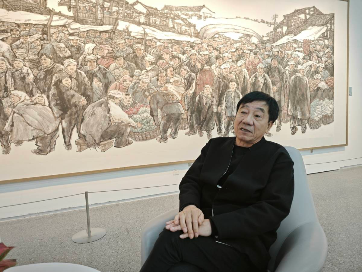 宁波女婿回甬办画展，好友俞敏洪来助阵