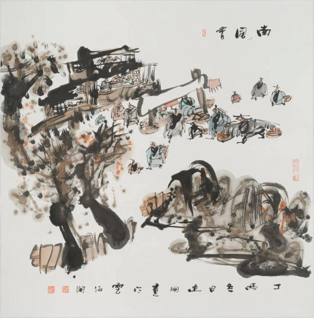 宁波女婿回甬办画展，好友俞敏洪来助阵