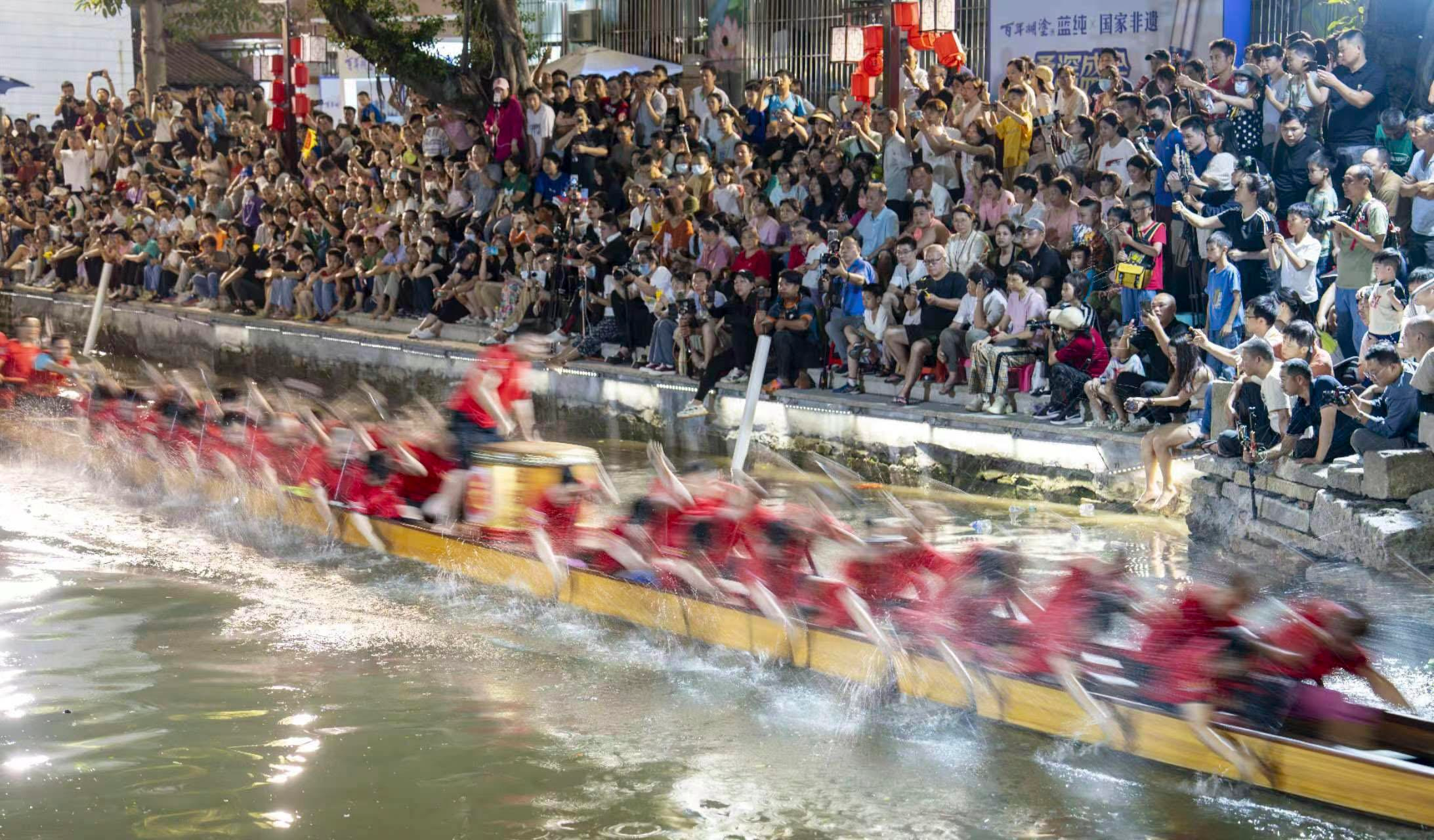 图集丨叠滘龙船漂移大赛：赛前训练热血精彩瞬间