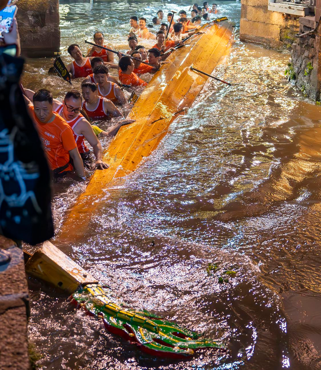 图集丨叠滘龙船漂移大赛：赛前训练热血精彩瞬间