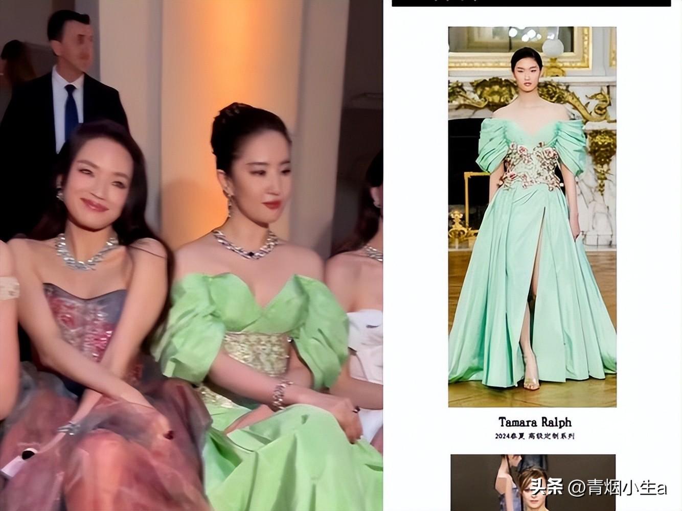 36岁刘亦菲亮相新作发布会，粗短大白腿引热议，网友：目测110斤-刘亦菲显小