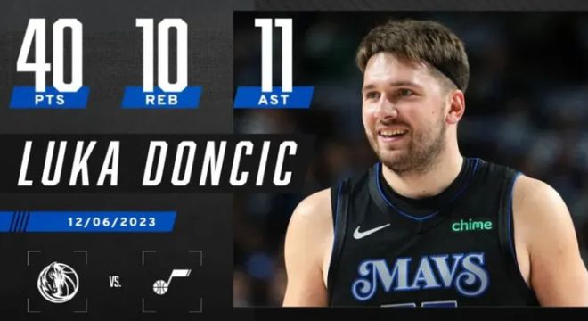 库班狂赚20年，东契奇半场狂砍29+三双创纪录，全场40+大三双闪耀-东契奇为什么穿库里7