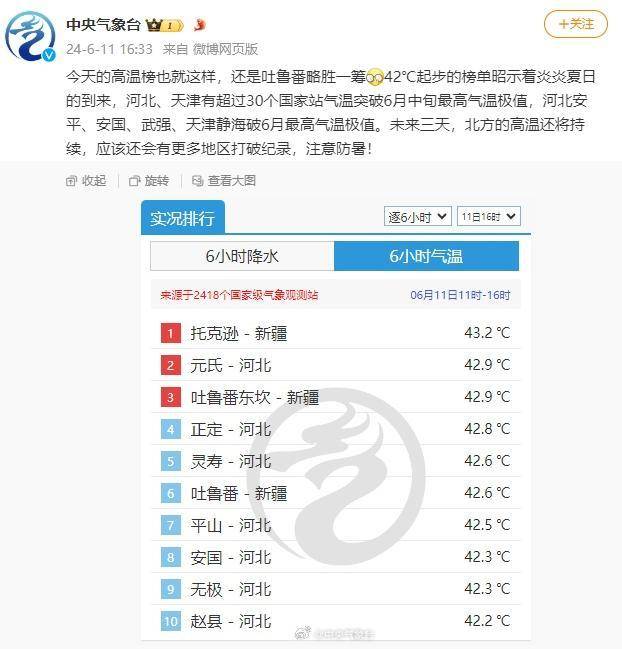 热热热！40℃成片出现！超30个国家级气象站，突破极值-热热热的心情说说