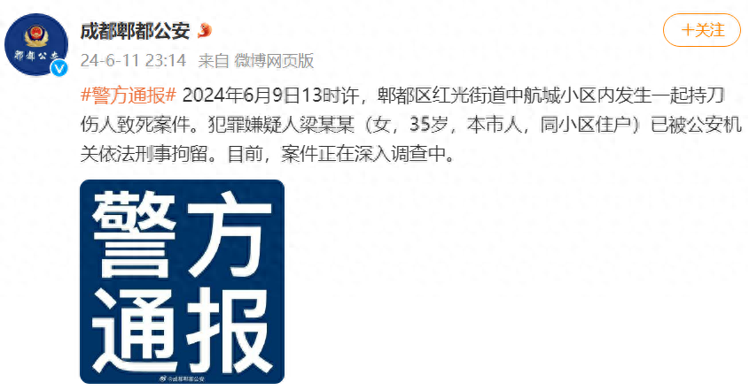 家门口遭捅死女孩曾被保送北外，其母称保安在现场却未制止