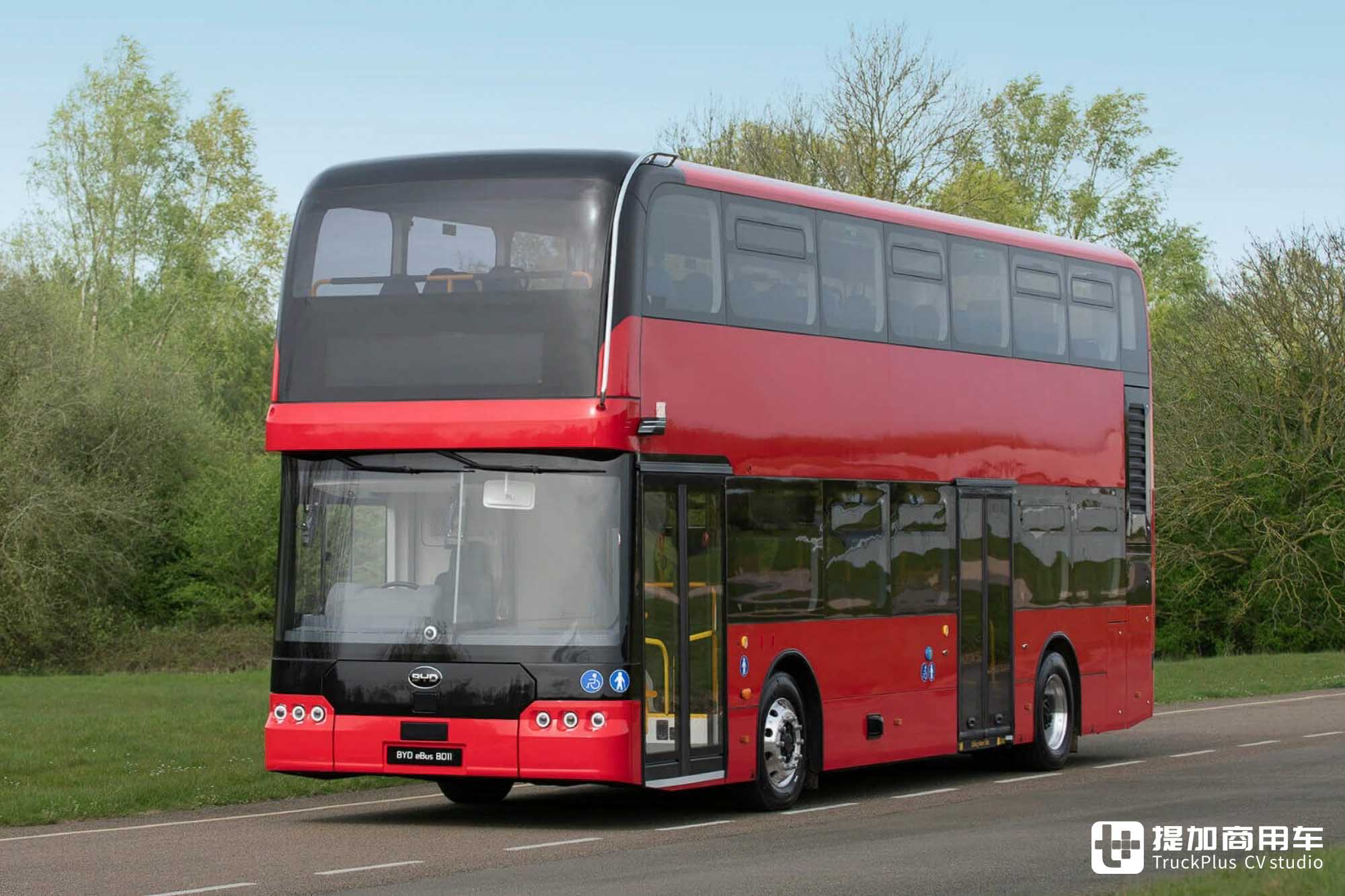 全新比亚迪BD11双层纯电动大巴全球首发，实拍带你看看它有多强-比亚迪纯电动大巴车价格表