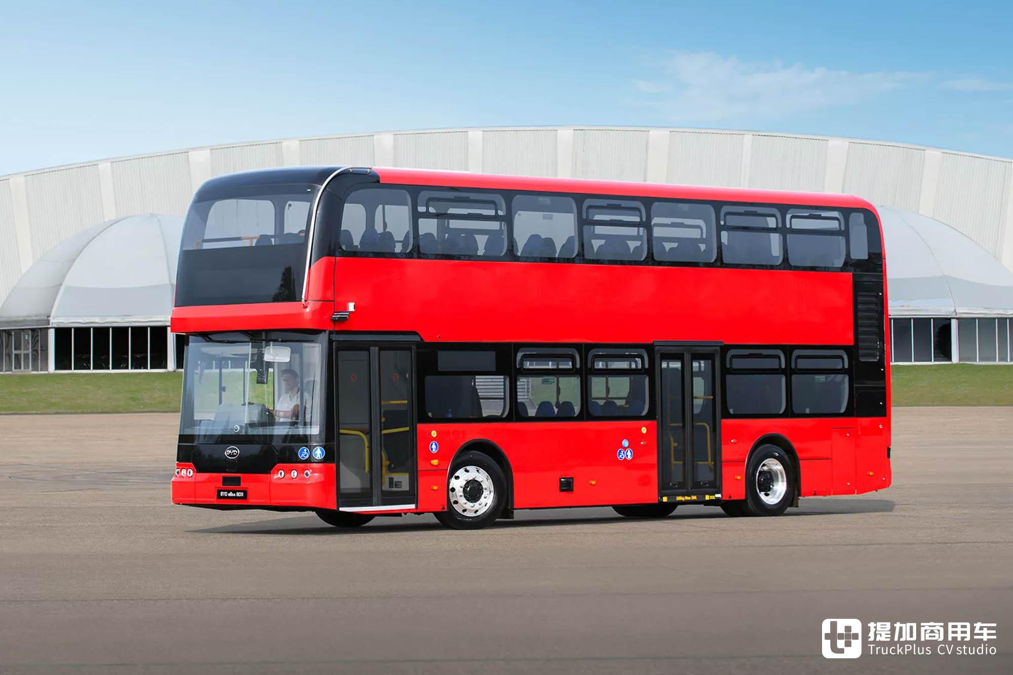 全新比亚迪BD11双层纯电动大巴全球首发，实拍带你看看它有多强-比亚迪纯电动大巴车价格表