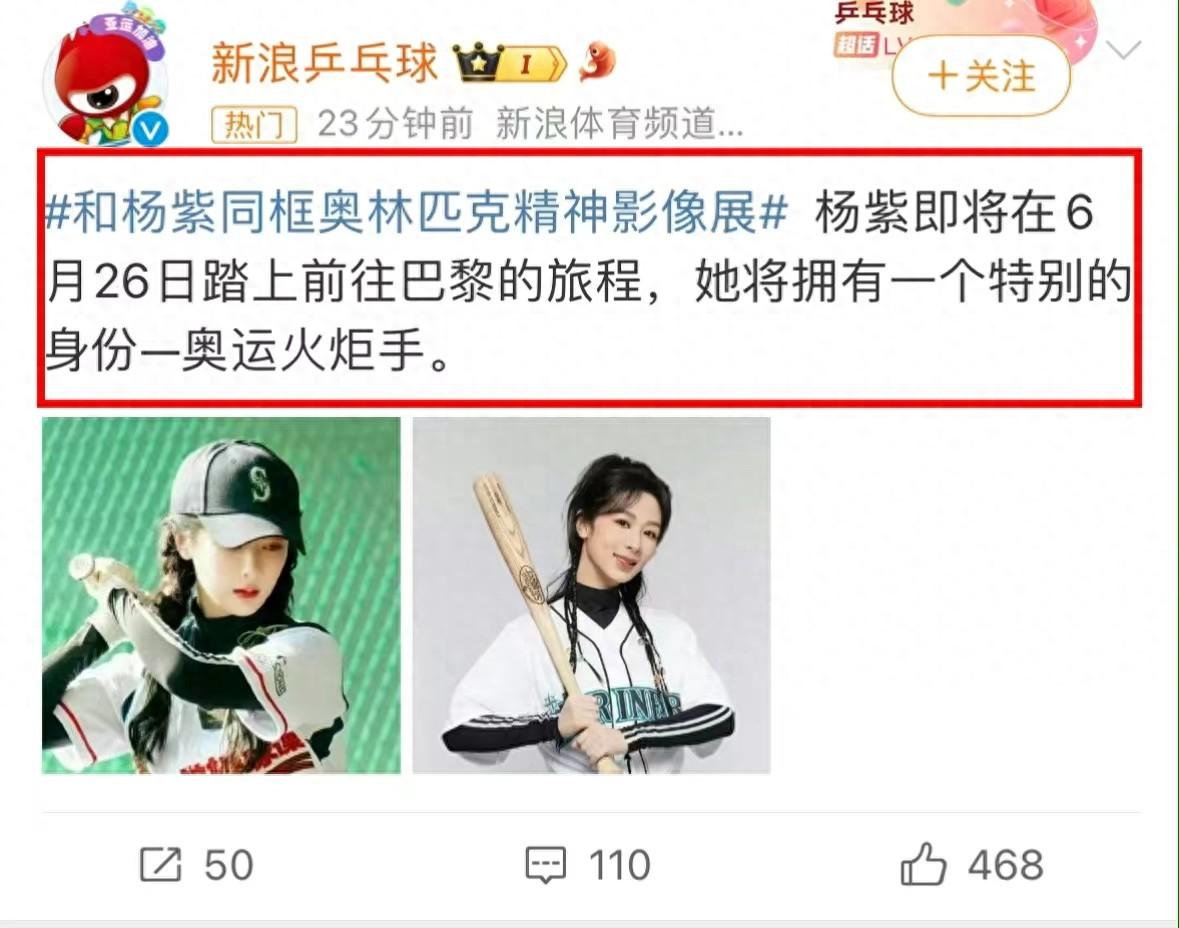 杨紫将担任巴黎奥运火炬手，受品牌邀请，赵露思汤唯也曾是火炬手-杨紫获奖记录