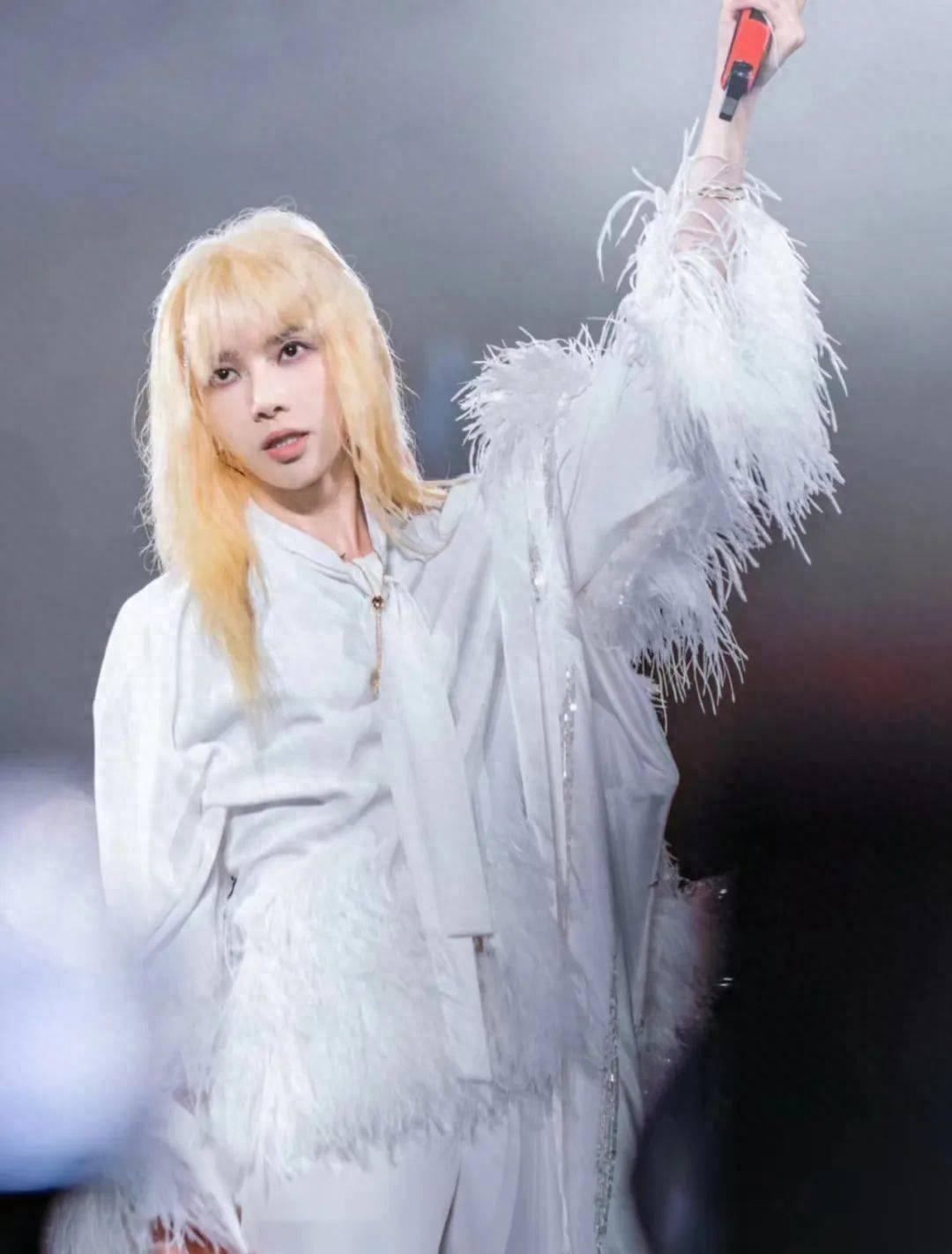 华晨宇演唱会造型曝光，金发浓妆撞脸鞠婧祎，评论区尴尬了-华晨宇同框